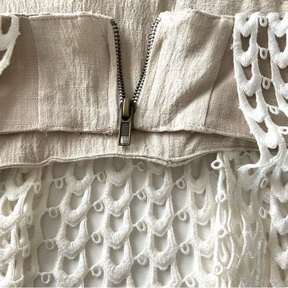 Stone Cold Fox Holly Tube Top White Chain Lace Off-Shoulder Top Size 1 (juniors) - Picture 2 of 9